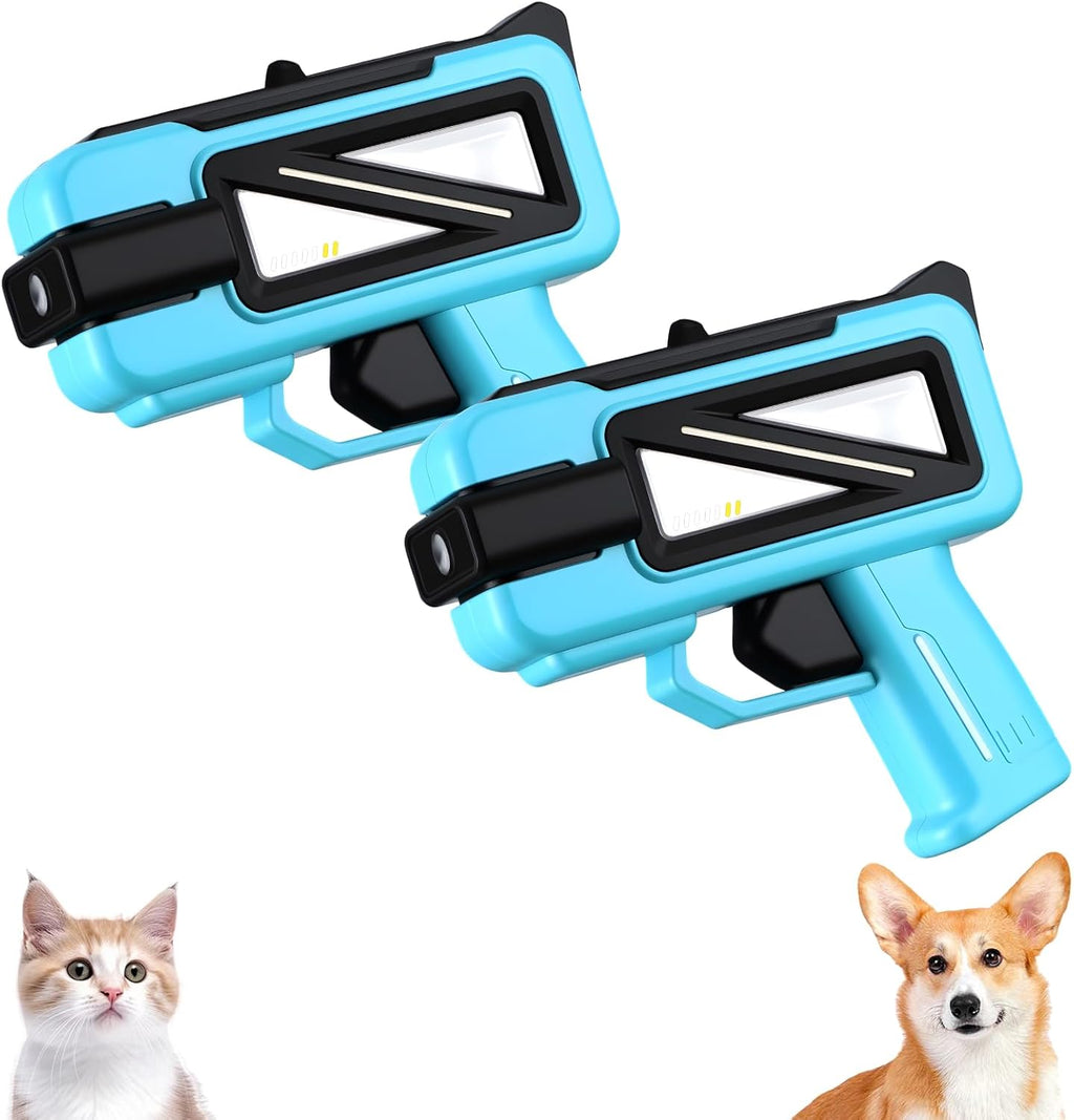 Geelin 2 Pack Squirt Spray for pet training front view showcasing blue and black square style