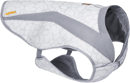 Ruffwear Swamp Cooler Dog Vest in Graphite Gray front view cooling jacket for hot weather