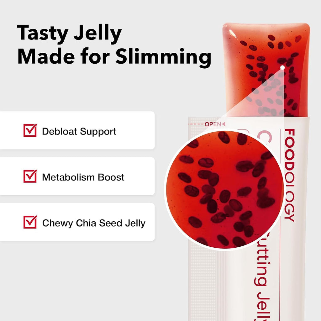 FOODOLOGY Coleology Cutting Jelly pomegranate flavor close up