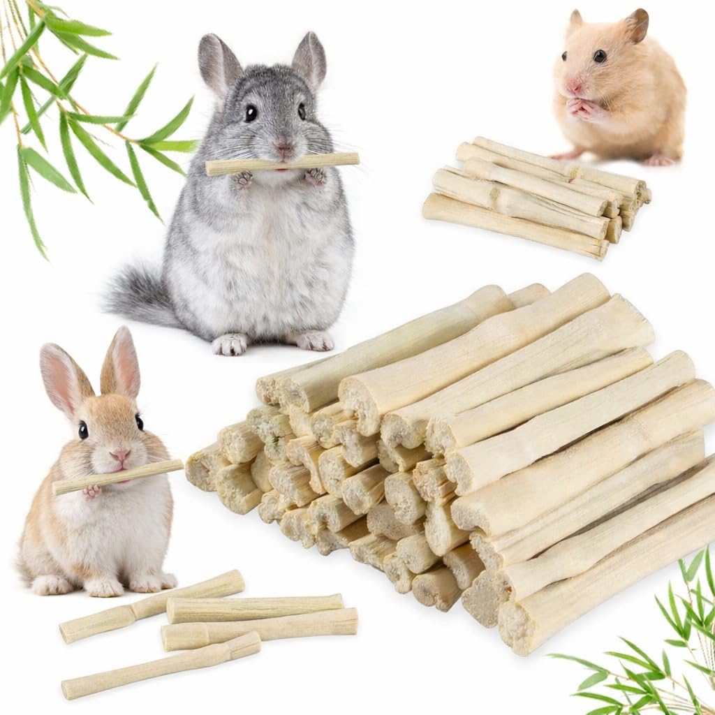 Sukh sweet bamboo chew toys package back view illustrating feeding instructions and benefits.