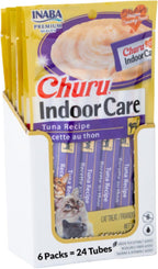 INABA Churu Indoor Care for Hairball Control, Functional Lickable Cat Treat with Taurine & Green Tea Extract, 0.5oz Each, 20 Tubes Total, Tuna & Chicken Variety - Image 14
