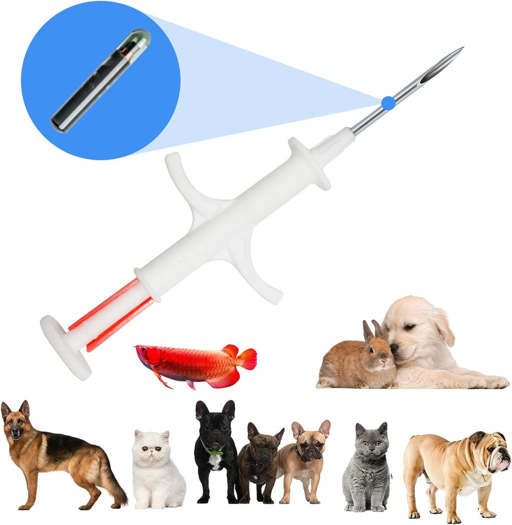 Manruta pet identification transponder 12 gauge injector syringe detailing needle size