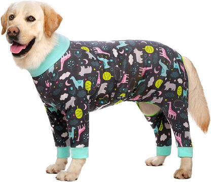 Pink Pony surgery Recovery Suit female male for Dogs After Surgery Medium Large Dogs Onesie,Lightweight Dog recovery suit for Shedding Prevent Licking Surgical Wound,Dog Pajamas Pjs ,Full Belly - Image 14