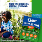Portable outdoor cleansing wipes for hikers and gardeners from Cutter brand