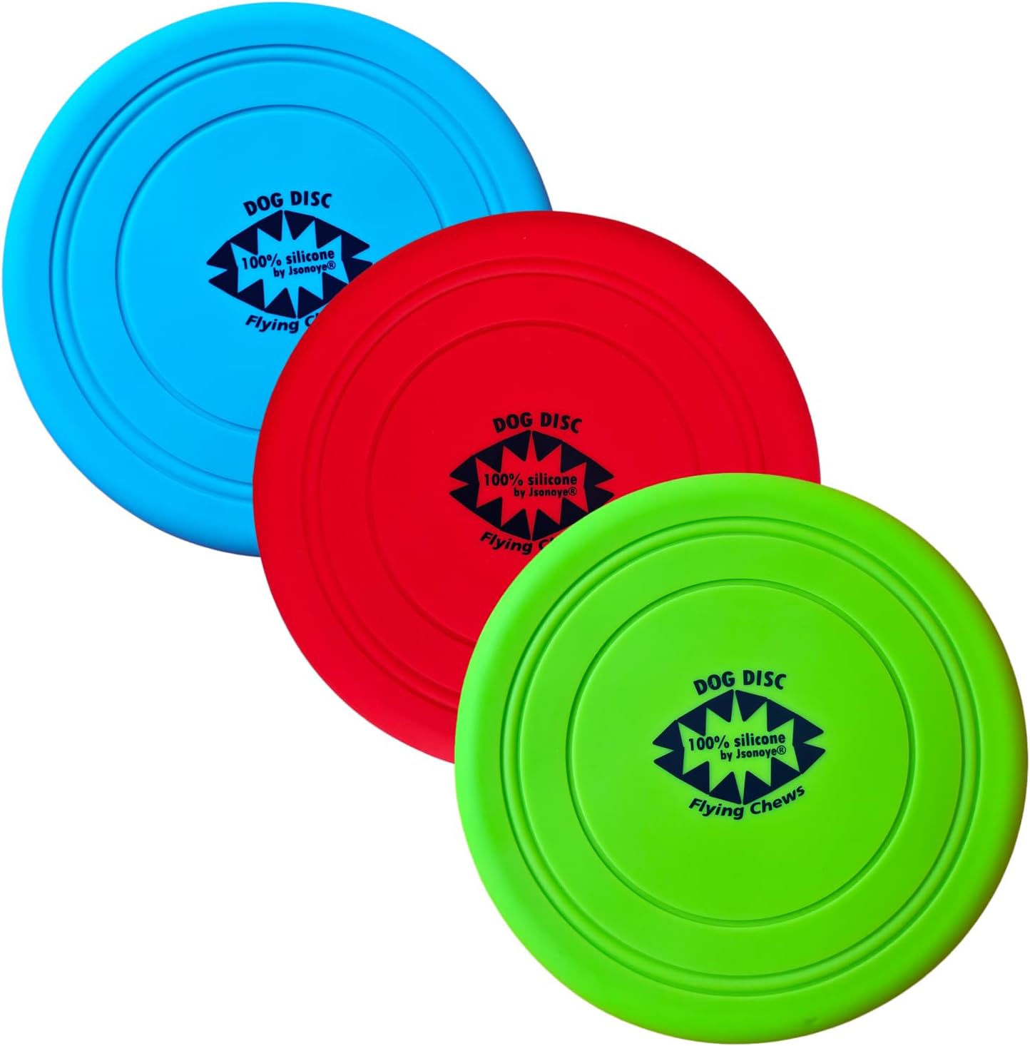 Jsonoye dog frisbee set being held by a hand