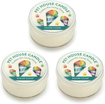 Pet House Mini Candles for Pet Odor Made with Natural Soy Wax, Plant Based, Dog and Cat Friendly Scented Candles, Variety Pack of 3 - Image 9