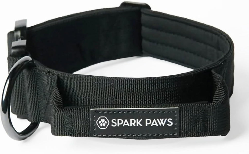 Spark Paws Tactical Dog Collar - Heavy Duty, Premium Quality, Thick and Durable for Large and Medium Dogs - 90's Retro - L - Image 11