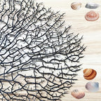 Close-up detail of the realistic branch texture on the Tfwadmx black artificial coral.