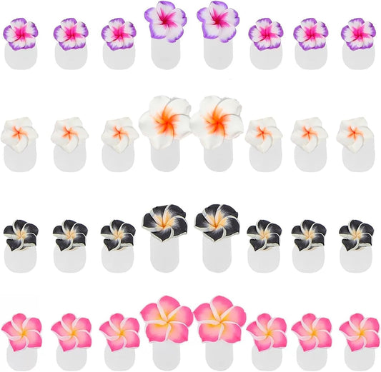 Minkissy 32 Pieces Silicone Flower Toe Separators front view