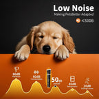 Close up of the low noise pet shaver head designed for cordless pet hair trimming.