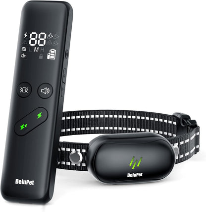Delupet dog shock collar with remote front view