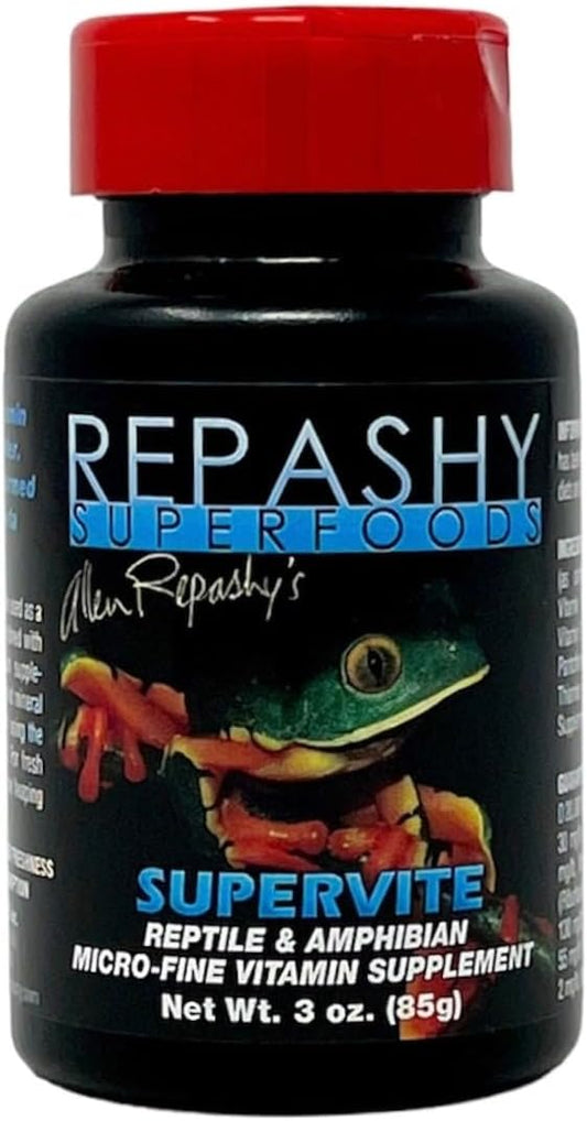 Repashy Supervite 3 Ounce jar reptile vitamin supplement front view