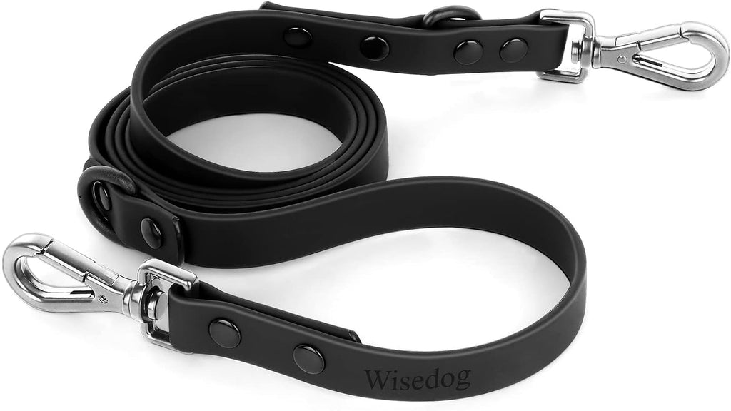 Wisedog Waterproof Dog Leash - 5ft/6ft Adjustable with 2 Metal Swivel Hooks, Easy to Clean Dog Leashes for Small, Medium, Large Breed Dogs (Navy S) - Image 13