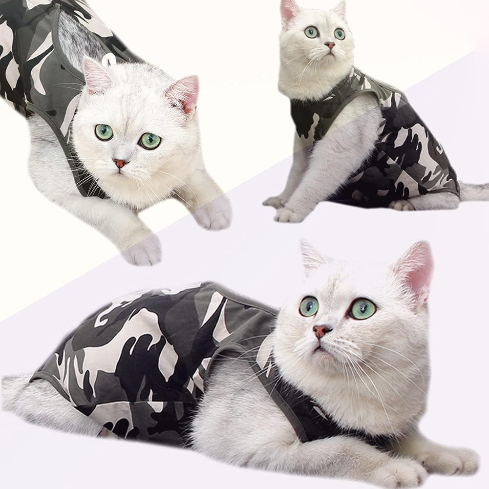 Packaging details of the imported Kodervo cat surgical recovery suit in size Large.