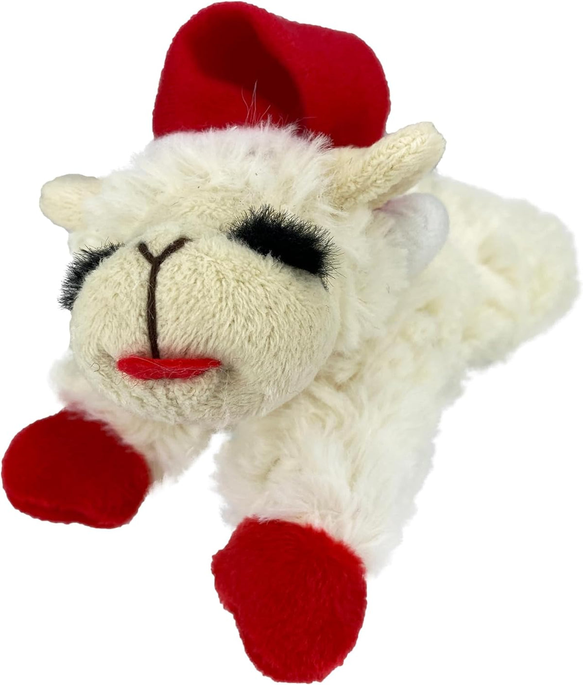 Multipet Lamb Chop Dog Plush Toy - Squeaky Toy for Small & Medium Dogs - Extra Soft Plush - Stuffed Animal for Cuddling & Playing (10", Cream, 5 Squeakers) - Image 12