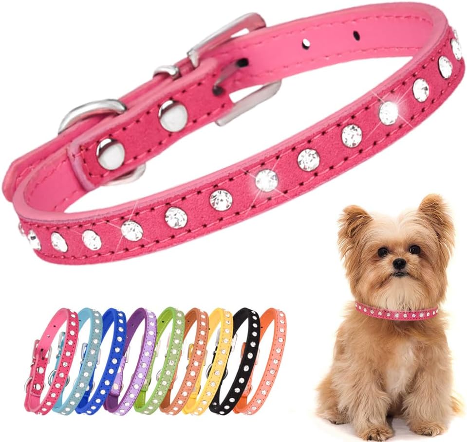 Youalso pink crystal collar packaging and product display