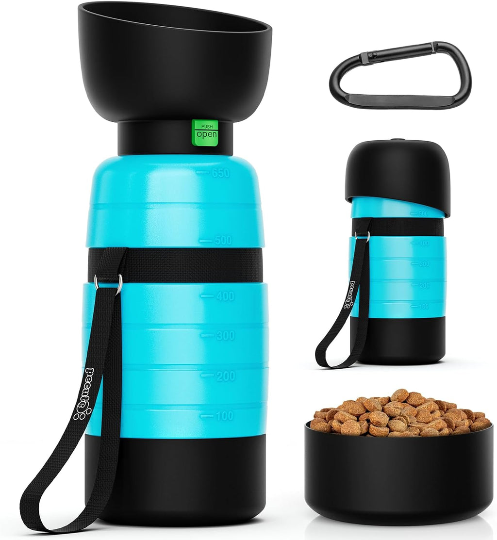 Pecute Portable 22 oz Dog Water Bottle, 2 in 1 Dog Water Bottle Bowl Leakproof with Double Seal, BPA Free, Lightweight, Pet Water Bottel Dispenser for Outdoor Walking Triping Hiking Camping Travels - Image 13