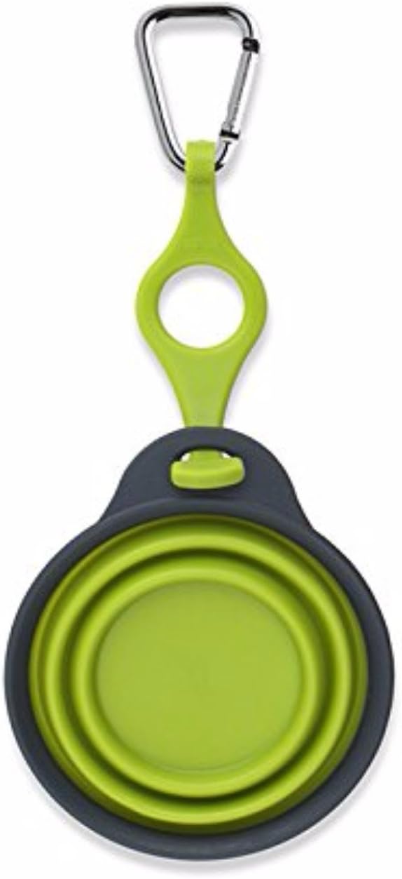 Dexas Pets Collapsible Travel Cup, Small/1 Cup Capacity, Light Gray - Image 13