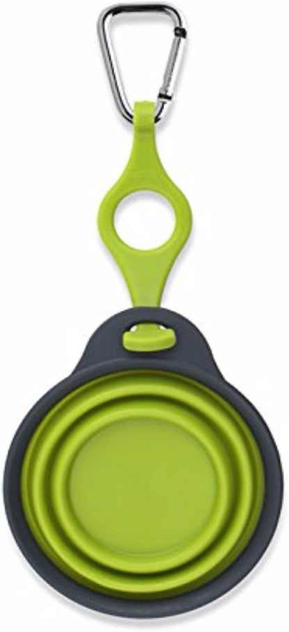 Dexas Pets Collapsible Travel Cup, Small/1 Cup Capacity, Light Gray - Image 13