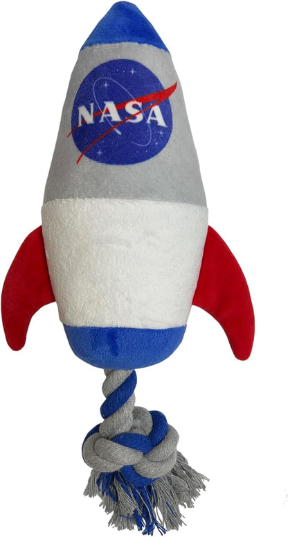 Packaging view of the authentic Pets First space explorer pet plush accessory