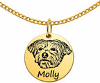 Custom Pet Portrait Necklace with Photo & Name - Dog or Cat Memorial Jewelry for Women or Men, Personalized Engraved Round Disc for Cat Loss, Dog Moms & Animal Lovers, Birthday, Christmas, Mothers Day - Image 10