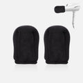 V TOWER universal sock diffuser for hair dryer front view showing the soft black foam material.