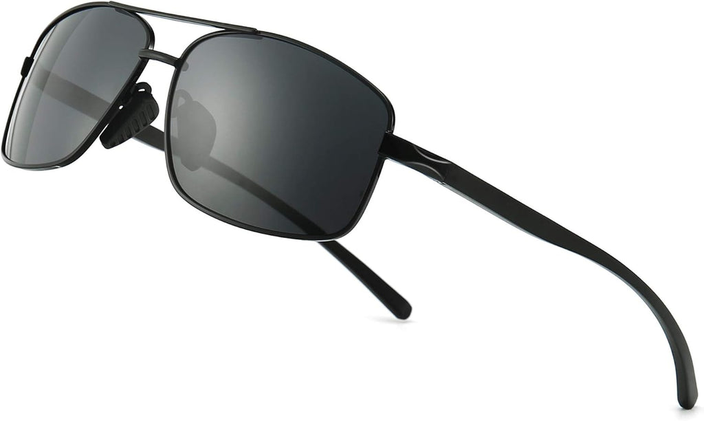 SUNGAIT Ultra Lightweight Rectangular Polarized Sunglasses Men UV400 Protection - Image 11