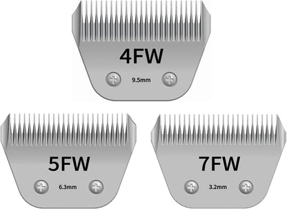 TRAH 3-3/4FC Blade Dog Grooming Clipper Replacement Blades Compatible with Andis Dog Clippers,Most A5, Wahl KM Series Clippers,Detachable Ceramic Blade,Size-3-3/4FC, 1/2-Inch Cut Length (13mm) Silver - Image 10