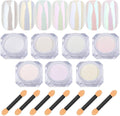 Lingyun 7 colors chrome nail powder kit front view packaging