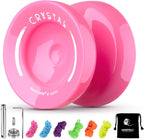 MAGICYOYO Crystal Yoyo K2 Pack of 3, Professional Responsive Yoyo for Kids Beginner, Dual Purpose Yoyos Replacement Unresponsive Bearing for Adults/Advanced+18 Strings+Remover Tool (Crystal Gradient) - Image 15