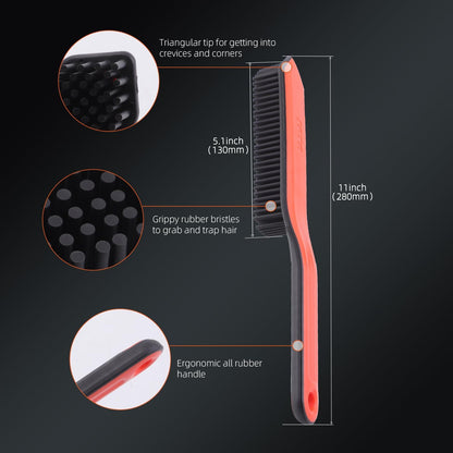 SPTA Pet Hair Removal Brush triangular wedge tip detail
