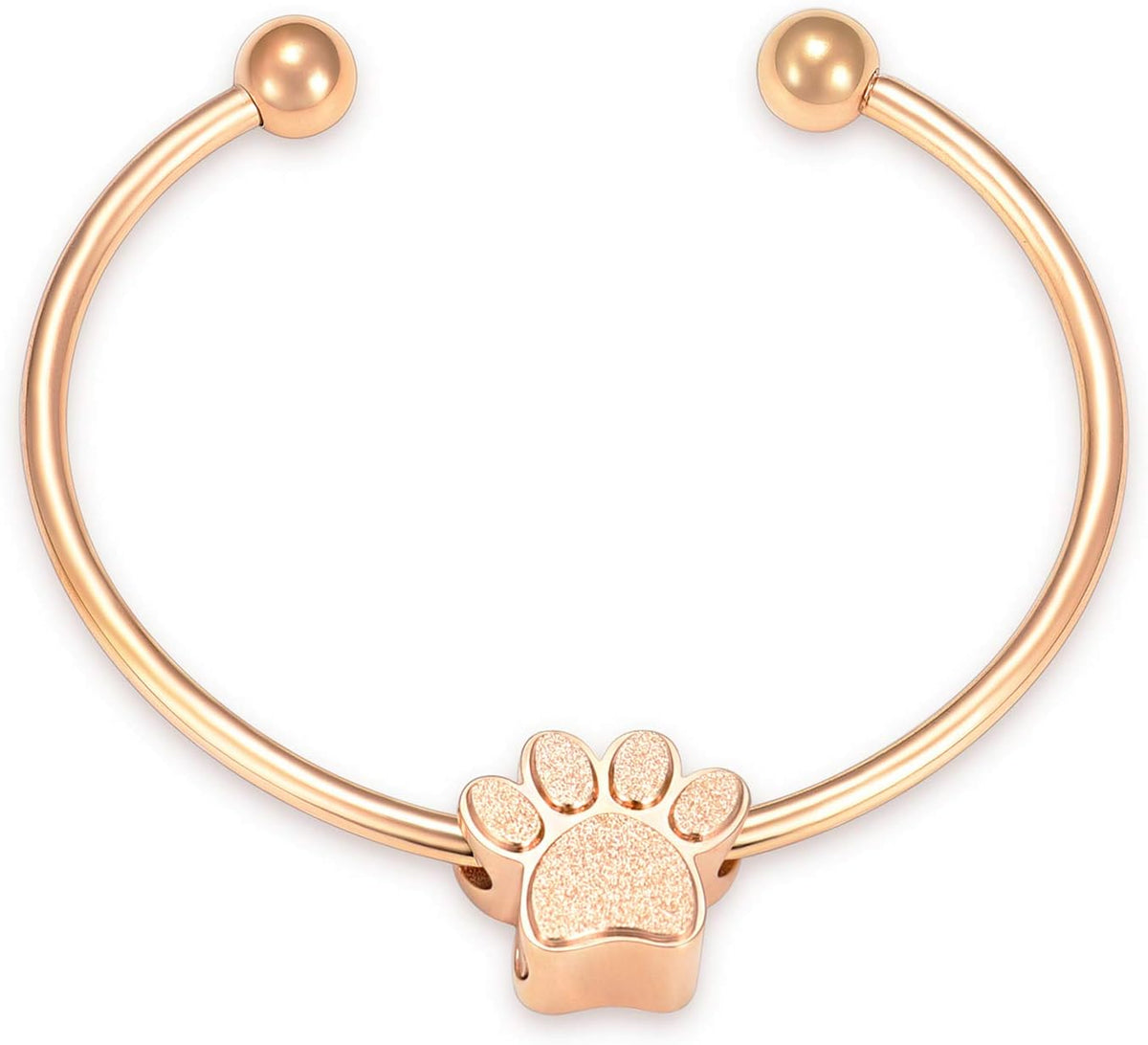 constantlife Cremation Bracelet for Pets Ashes - Dog Paw Pendant Bangle Stainless Steel Memorial Urn Jewelry - Image 13