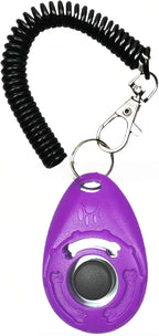 Dog Training Clicker with Wrist Strap - Durable & Lightweight Pet Clicker for Puppy, Cat, Bird & Horse Training - Easy to Use Behavioral Training Tool for Obedience & Positive Reinforcement-Dark Blue - Image 9