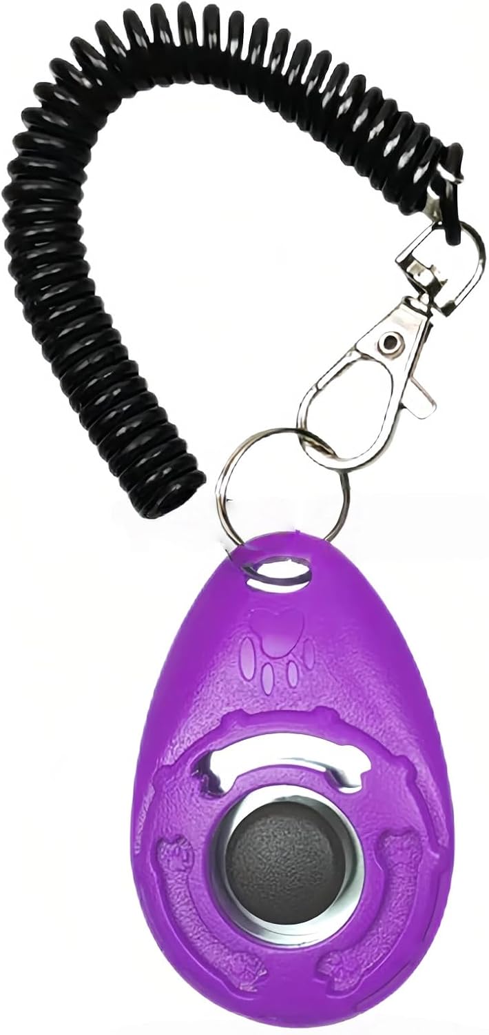 Dog Training Clicker with Wrist Strap - Durable & Lightweight Pet Clicker for Puppy, Cat, Bird & Horse Training - Easy to Use Behavioral Training Tool for Obedience & Positive Reinforcement-Dark Blue - Image 9