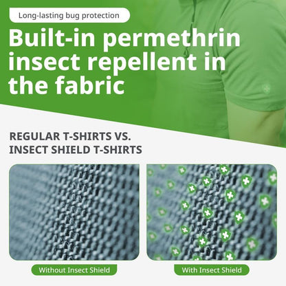 Insect Shield fishing shirt showing functional velcro pocket design