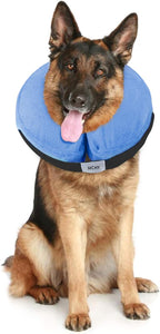 MCHY Inflatable Dog Cone,Adjustable Recovery Collar for Dogs After Surgery,Prevent from Biting & Scratching,Not Block Vision (Pink, S-Neck 7''- 12'') - Image 9