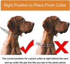 CBBPET dog prong collar packaging contents including extra link replacements and protective rubber caps