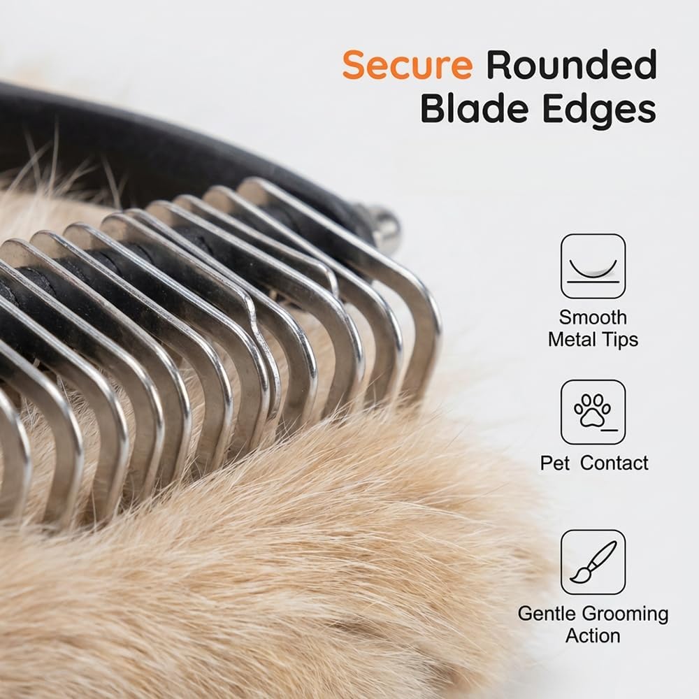 Dhgate dual-sided pet hair remover tool packaged and ready for use.