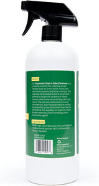 Benetail odor eliminator spray being used next to a puppy training crate.