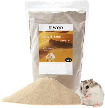 Hamster Bath Sand, 3lb Dust Free Desert Sand or Potty Litter Sand for Hamster Chinchillas Gerbil Syrian Mice Small Animals(Beige) - Image 12