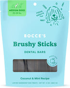 Bocce's Bakery Dental Brushy Sticks for Medium Dogs - Natural, Wheat-Free Dental Bars to Support Oral Health & Fresh Breath, Made with Real Ingredients - Coconut & Mint Recipe (2 Pack Bundle) - Image 10
