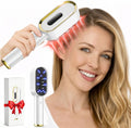Tech Logo Electronics Yuxian laser hair growth comb front view with LED lights
