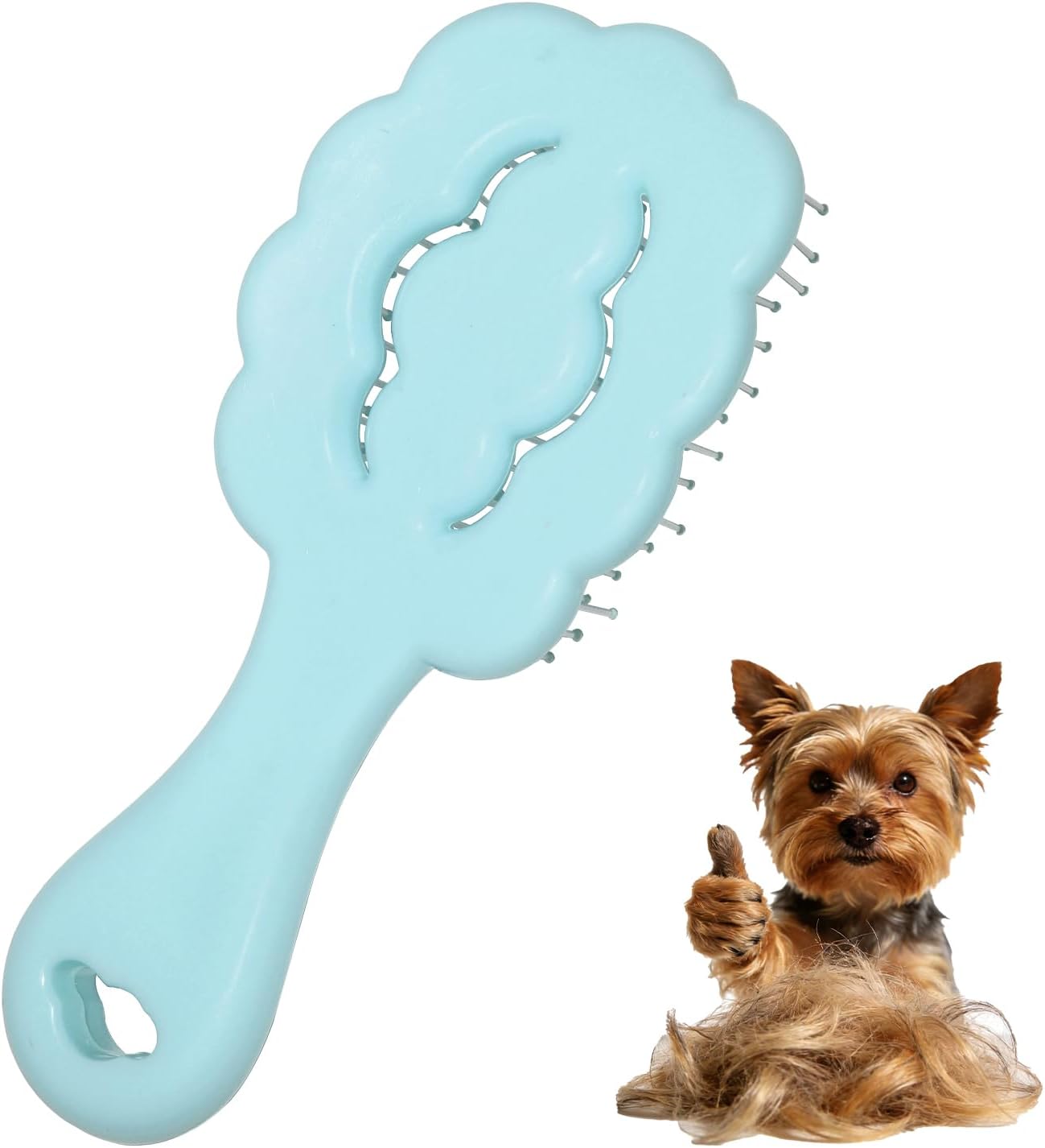 Maeelou gentle deshedding and grooming tool for toy poodles and maltese dogs