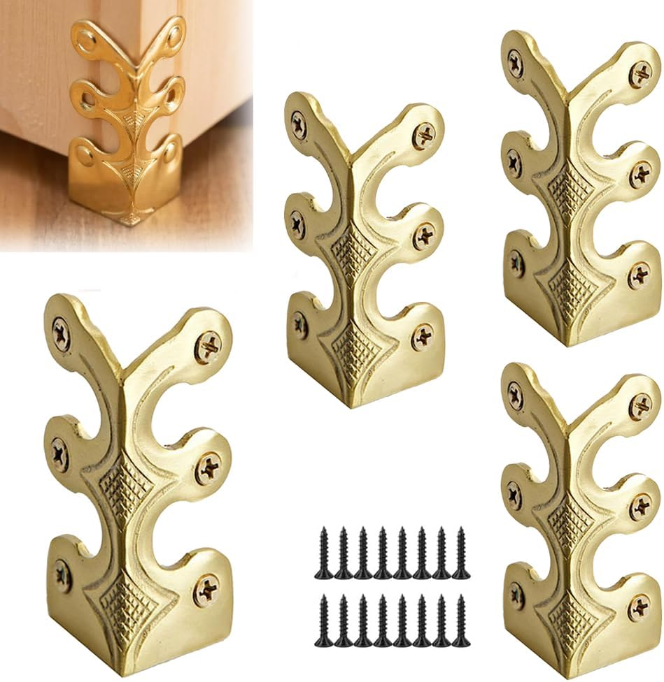 Black skiffers anti scuff guards displaying the included mounting screws for quick home DIY setup