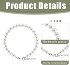 Small dog wedding party costume accessories imported pearl choker