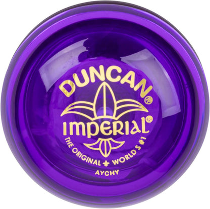 Duncan Imperial Yo-Yo purple front view with string