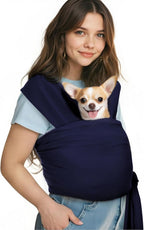 Pawaboo Pet Sling Carrier for Small Dogs and Cats, Hands Free Dog Carrier Sling, Anti-Anxious Soft Cotton Front Facing Cat Carriers Papoose, Puppy Kitten Pouch Reduce Back Neck Pain, Black - Image 11