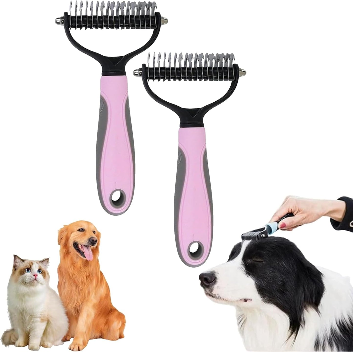 Wox Mox Pet Pro brush for detangling thick dog fur