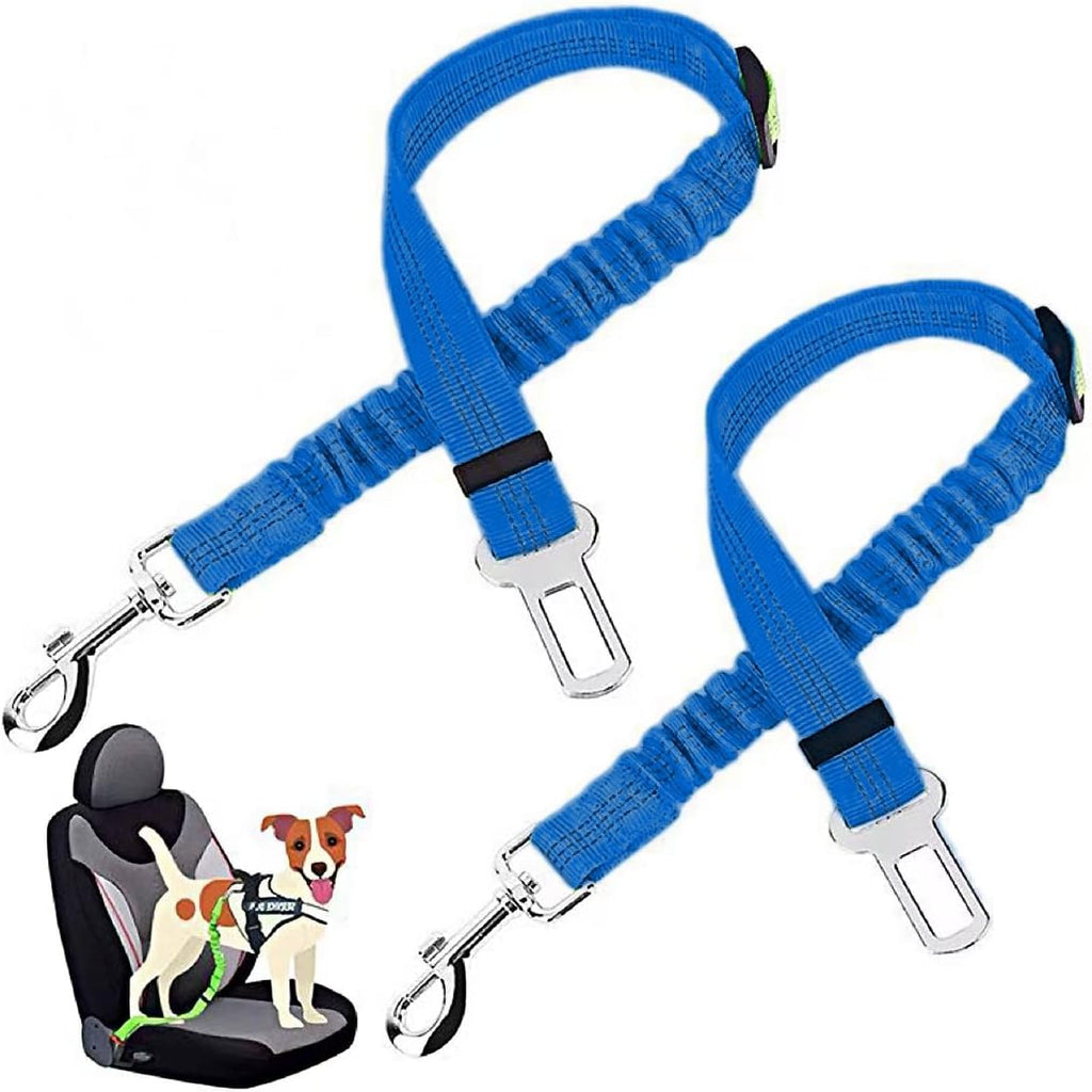 Two pack pet seat belts for car travel displayed together