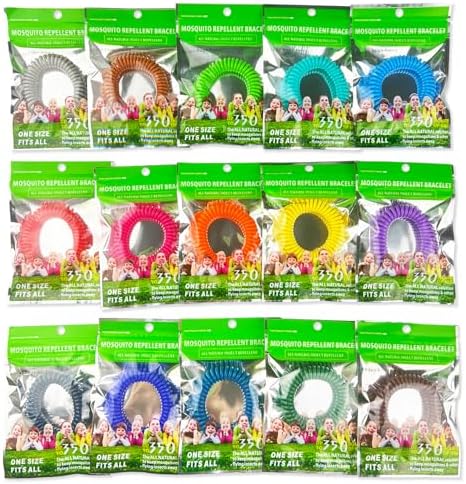 Colorful Scentpellent mosquito repellent wristbands for kids